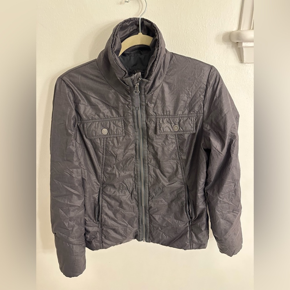 Prana slate gray jacket, size L